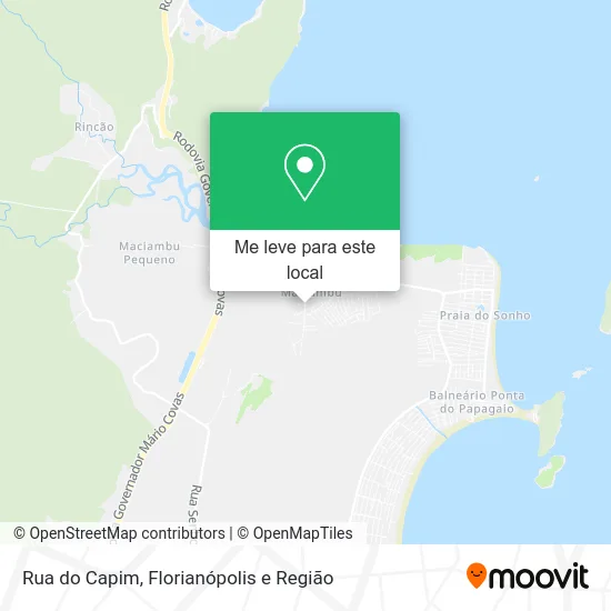 Rua do Capim mapa