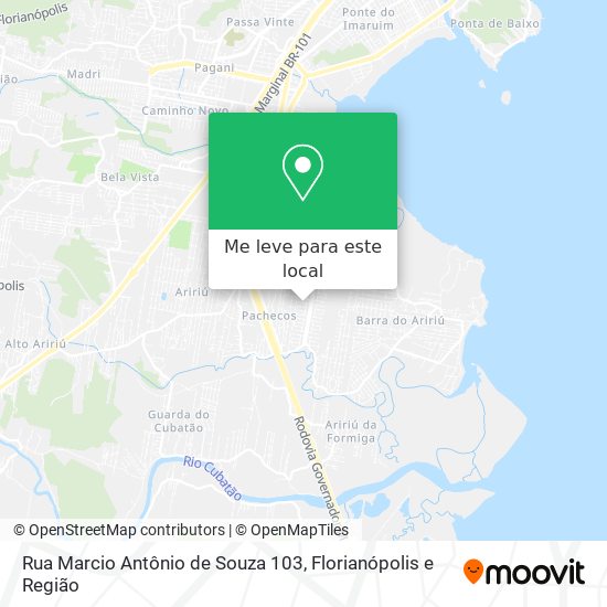 Rua Marcio Antônio de Souza 103 mapa