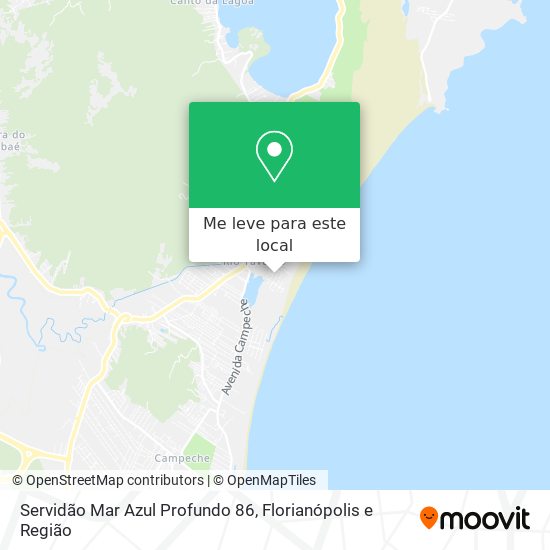 Servidão Mar Azul Profundo 86 mapa
