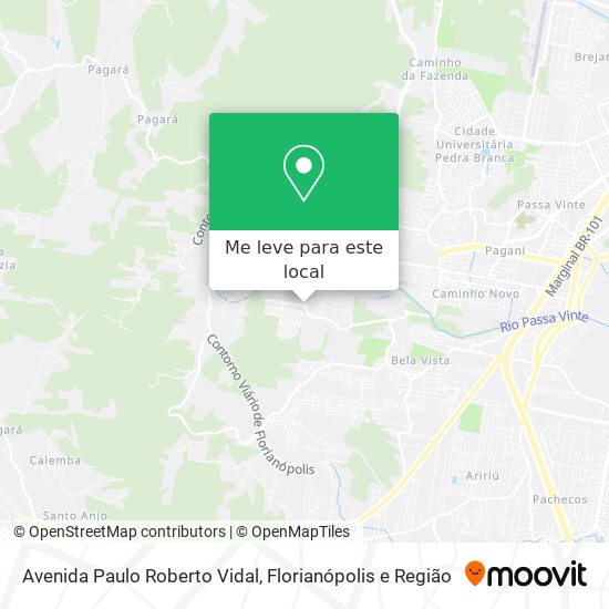 Avenida Paulo Roberto Vidal mapa