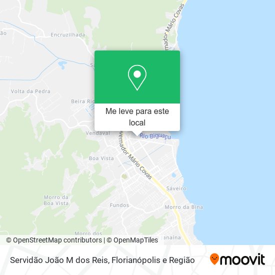 Servidão João M dos Reis mapa