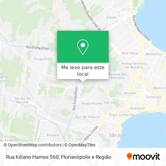 Rua Kiliano Hames 560 mapa