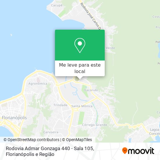 Rodovia Admar Gonzaga 440 - Sala 105 mapa