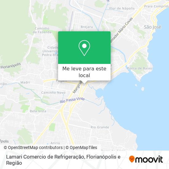 Lamari Comercio de Refrigeração mapa