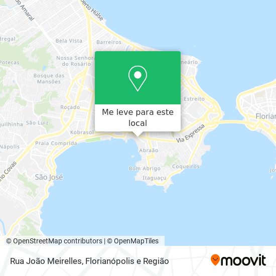 Rua João Meirelles mapa