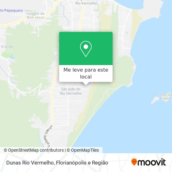 Dunas Rio Vermelho mapa