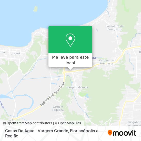 Casas Da Água - Vargem Grande mapa