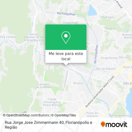 Rua Jorge Jose Zimmermann 40 mapa