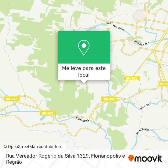 Rua Vereador Rogerio da Silva 1329 mapa