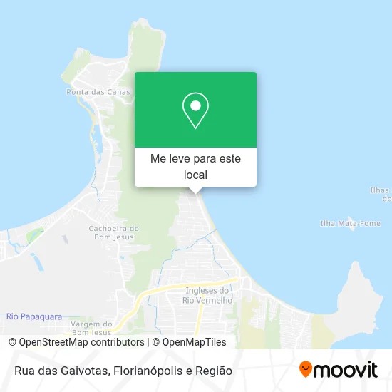Rua das Gaivotas mapa