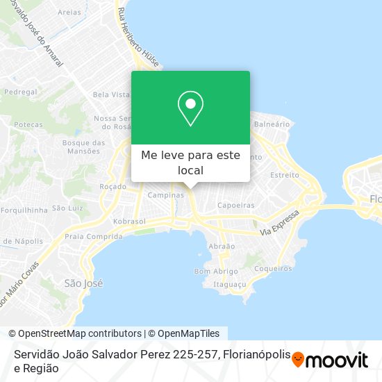 Servidão João Salvador Perez 225-257 mapa