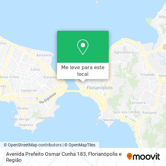 Avenida Prefeito Osmar Cunha 183 mapa