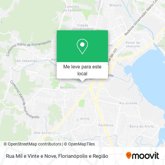 Rua Mil e Vinte e Nove mapa