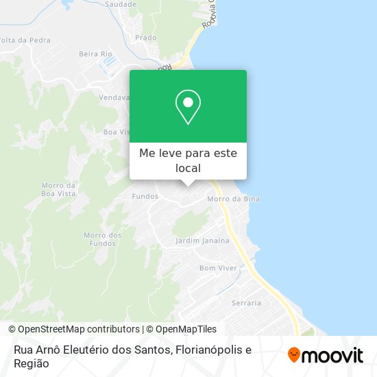 Rua Arnô Eleutério dos Santos mapa