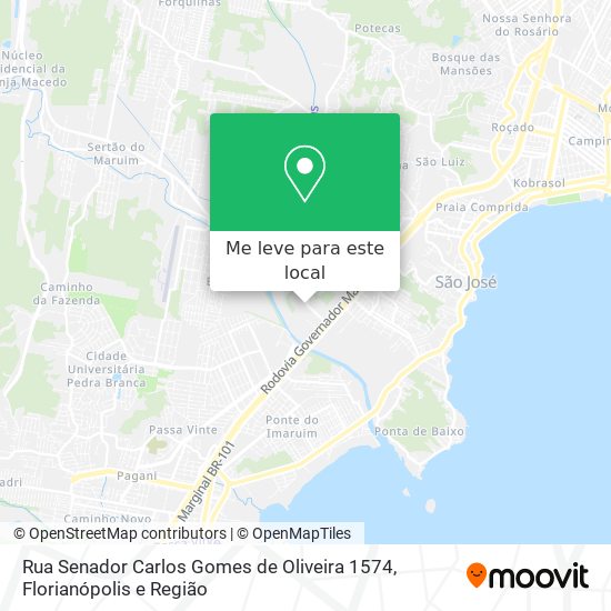 Rua Senador Carlos Gomes de Oliveira 1574 mapa