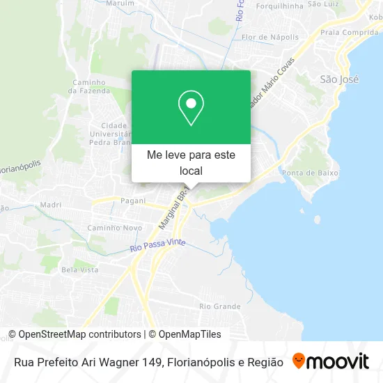 Rua Prefeito Ari Wagner 149 mapa