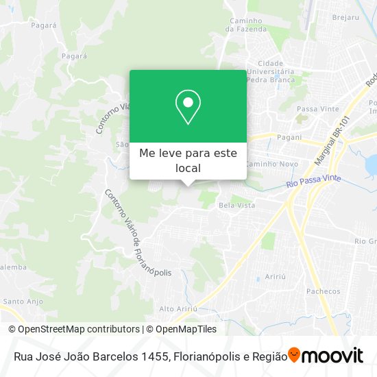 Rua José João Barcelos 1455 mapa