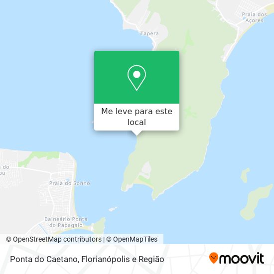 Ponta do Caetano mapa