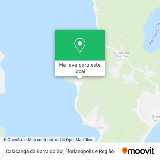 Caiacanga da Barra do Sul mapa