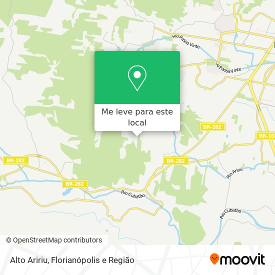 Alto Aririu mapa
