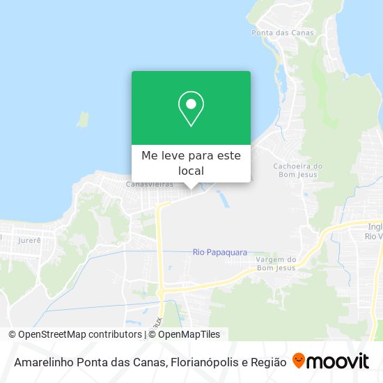 Amarelinho Ponta das Canas mapa