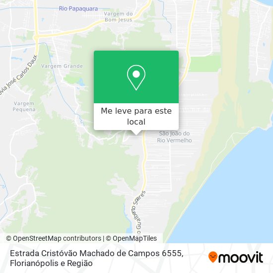 Estrada Cristóvão Machado de Campos 6555 mapa