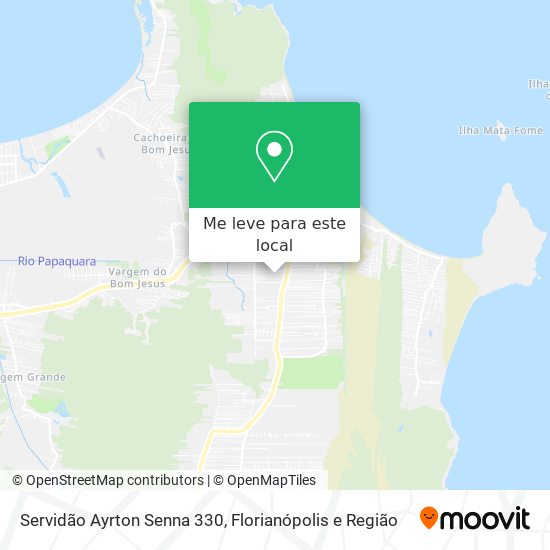 Servidão Ayrton Senna 330 mapa