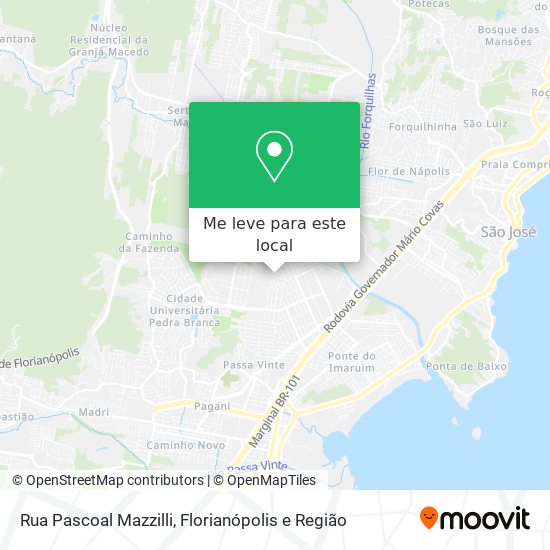 Rua Pascoal Mazzilli mapa