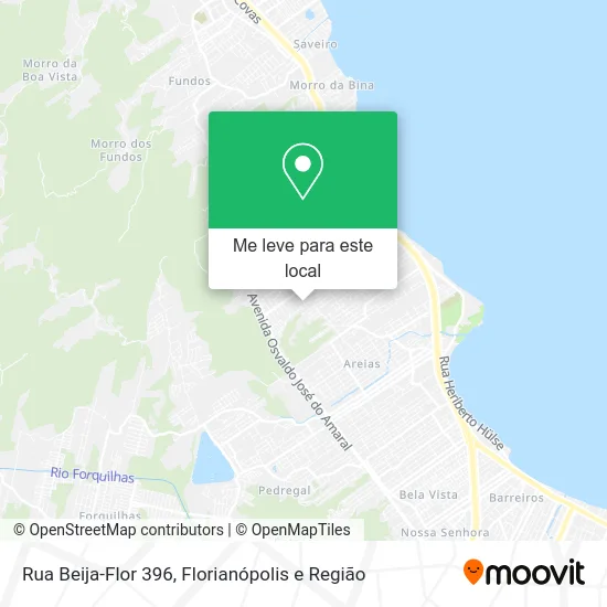 Rua Beija-Flor 396 mapa