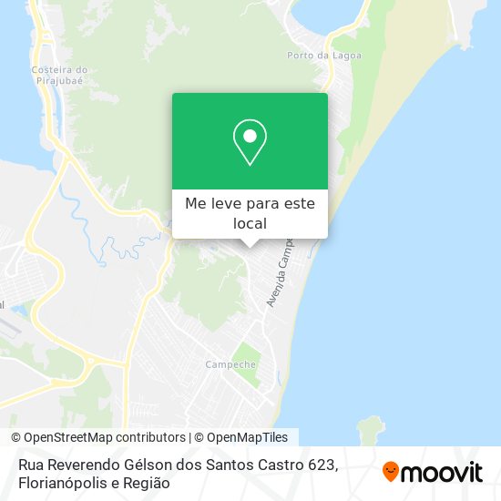Rua Reverendo Gélson dos Santos Castro 623 mapa