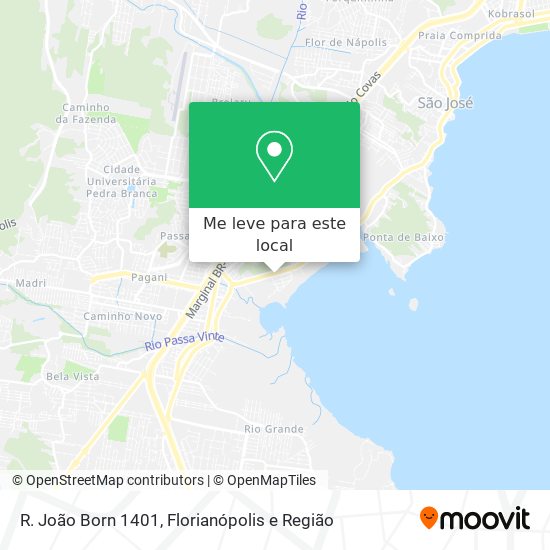 R. João Born 1401 mapa