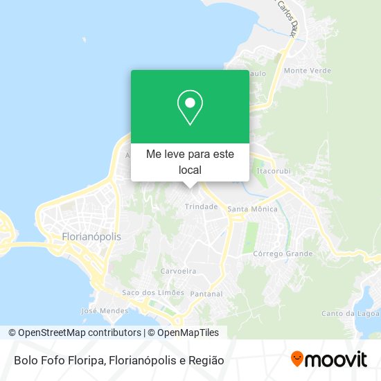 Bolo Fofo Floripa mapa