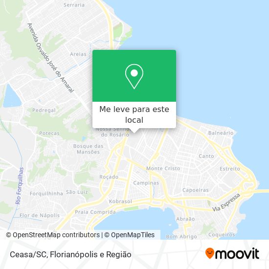 Ceasa/SC mapa