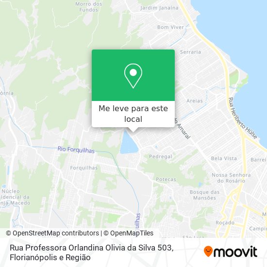Rua Professora Orlandina Olivia da Silva 503 mapa