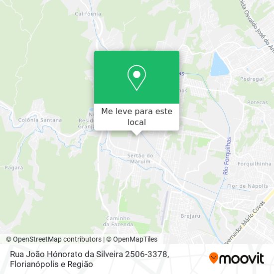 Rua João Hónorato da Silveira 2506-3378 mapa