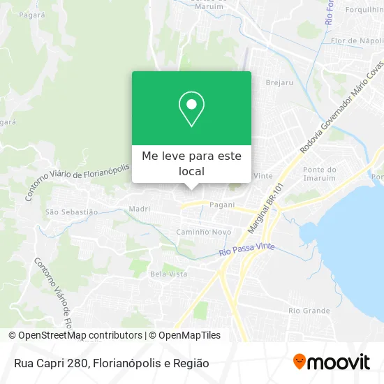 Rua Capri 280 mapa