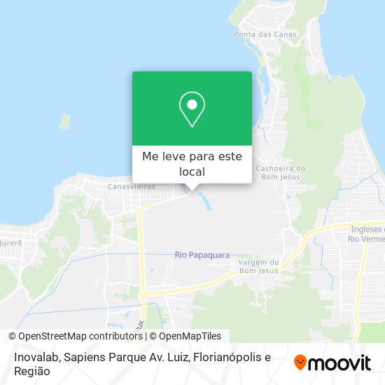 Inovalab, Sapiens Parque Av. Luiz mapa