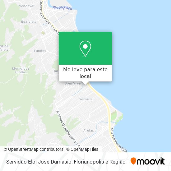 Servidão Eloi José Damásio mapa