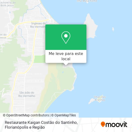 Restaurante Kaigan Costão do Santinho mapa