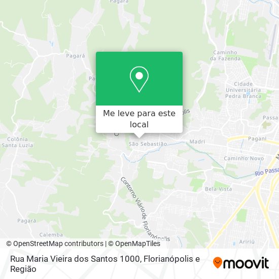 Rua Maria Vieira dos Santos 1000 mapa