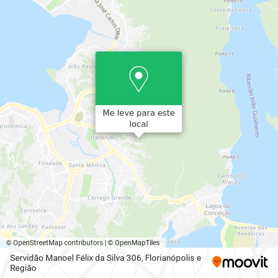 Servidão Manoel Félix da Silva 306 mapa