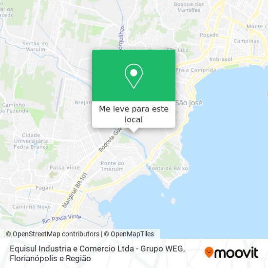 Equisul Industria e Comercio Ltda - Grupo WEG mapa