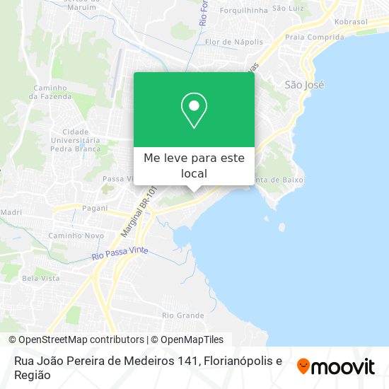Rua João Pereira de Medeiros 141 mapa