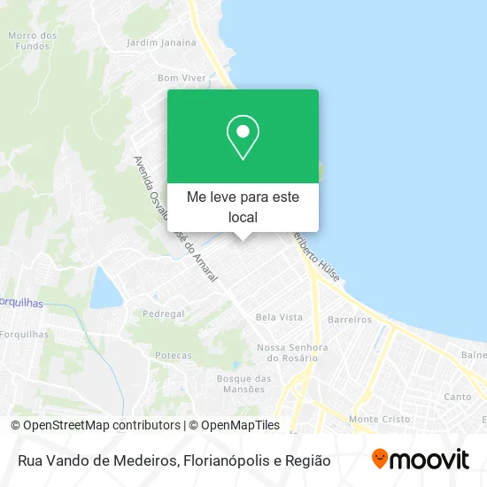 Rua Vando de Medeiros mapa