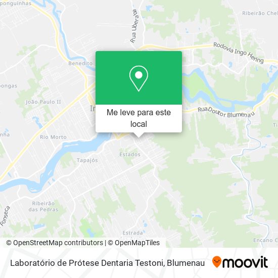 Laboratório de Prótese Dentaria Testoni mapa