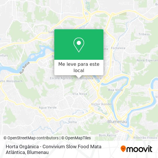 Horta Orgânica - Convivium Slow Food Mata Atlântica mapa