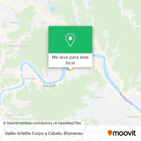 Salão Arlethe Corpo e Cabelo mapa