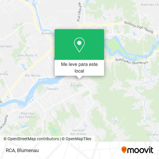 RCA mapa