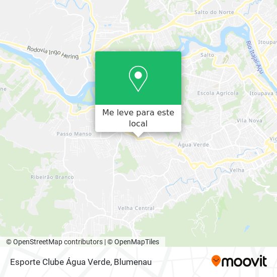 Esporte Clube Água Verde mapa