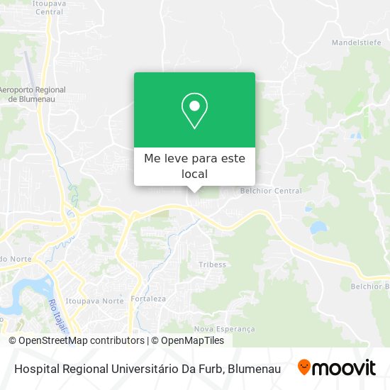 Hospital Regional Universitário Da Furb mapa